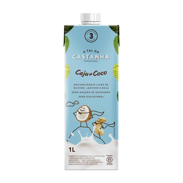 Bebida Vegetal de Castanha de Caju e Coco Orgânico 1L A Tal Da Castanha