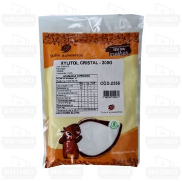 Xylitol cristal adoçante natural 200g tainá alimentos