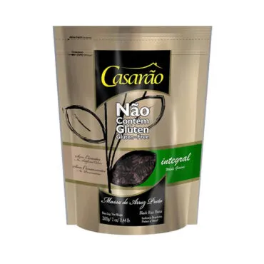 Massa de Arroz Preto Integral Fusilli Sem Glúten 200g – Casarão