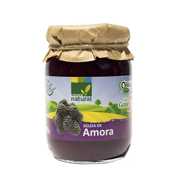 Geleia de amora orgânico 300g coopernatural