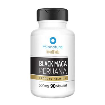 Maca Peruana Preta Premium 90 Cápsulas 500mg - Inka Qhatu