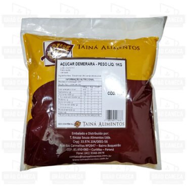 Açúcar demerara 1kg – tainá alimentos