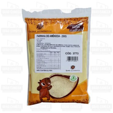 Farinha de amêndoas 100% natural 200g tainá alimentos