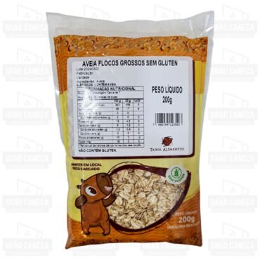 Aveia flocos grossos sem glúten 200g –– tainá alimentos