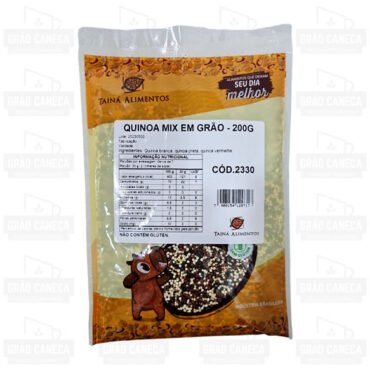 Mix de quinoa branca, vermelha e preta em grão sem glúten 200g – tainá alimentos 2