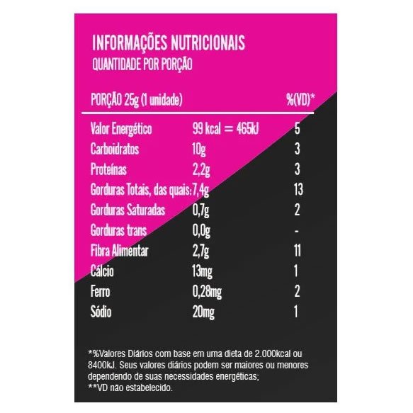 Barra de Castanhas, Cereais e Frutas (Amora e Cranberry) - Vittay Alimentos TN