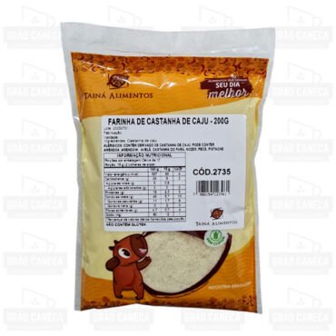 Farinha de castanha de caju 100% natural 200g tainá alimentos