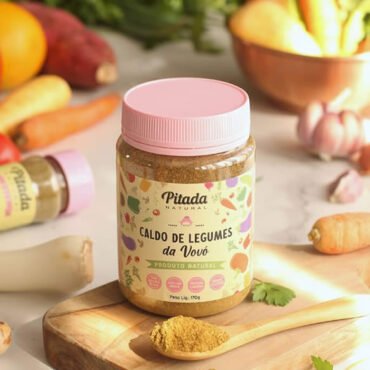 Caldo de Legumes da Vovó 100% Natural 170g - Rende 12 Litros - Pitada Natural