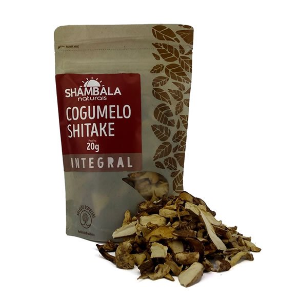 Cogumelo Shitake Integral e Desidratado 20g – Shambala – Grão Caneca  Curitiba – Produtos Saudáveis Sem Aditivos Artificiais