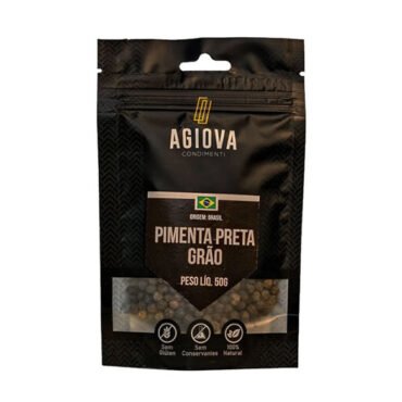 Pimenta Preta Grão 50g – Agiova