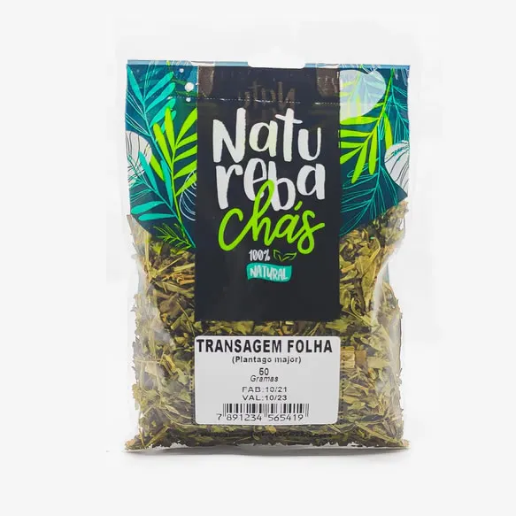 Tansagem folhas (plantago major) 25g natureba