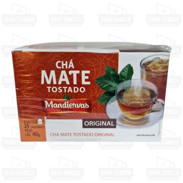 Chá mate tostado 25 sachês 40g mandiervas