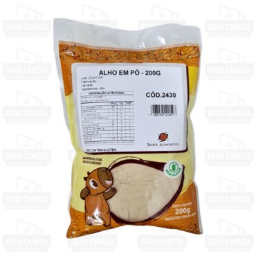 Alho em pó 200g tainá alimentos