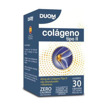 Colágeno Tipo II com Vitaminas e Zero Calorias 30 Cápsulas - Duom