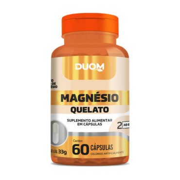 Magnésio Quelato 60 Cápsulas - Duom