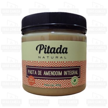 Pasta De Amendoim Integral Sem Açúcar 470g Pitada Natural