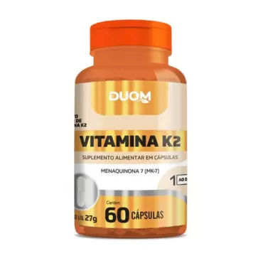 Vitamina K2 Melaquinona 7 (MK7) 60 caps - Duom