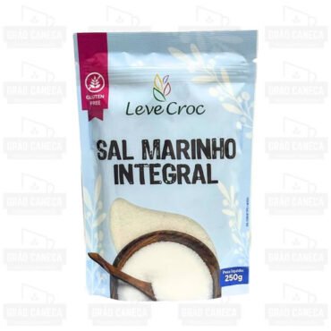Sal marinho integral com zip lock 250g leve croc