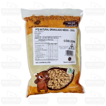 Proteína texturizada de soja (pts) natural 200g tainá alimentos