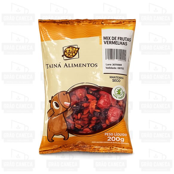 Mix de Frutas Vermelhas Sem Glúten 200g – Tainá Alimentos