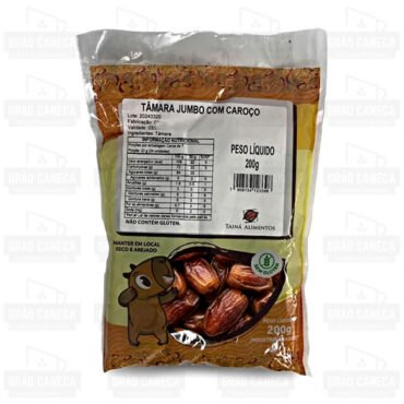 Tâmara Jumbo com Caroço 200g Tainá Alimentos