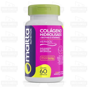 Colágeno verisol® maltta com vitamina c e biotina 60 cápsulas