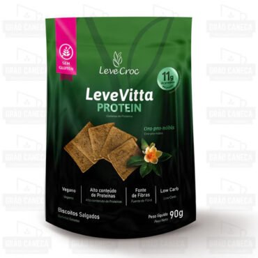 Biscoito salgado levevitta protein ora pro nóbis 90g leve croc