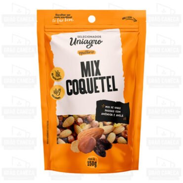 Mix Coquetel Uvas Passas, Amêndoas e Avelã 150g Uniagro