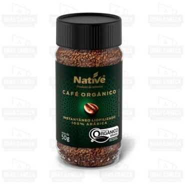 Café Orgânico Instantâneo Liofilizado 100% Arábica 50g Native