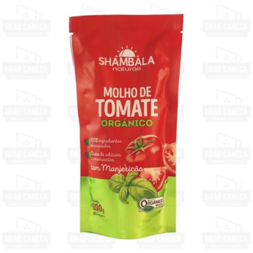 Molho de tomate orgânico com manjericão 200g shambala