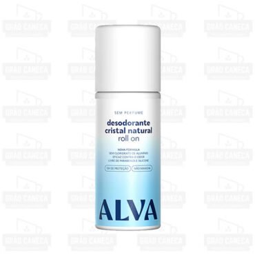 Desodorante Roll On Cristal Natural Sem Perfume Vegano 70ml Alva
