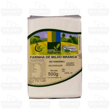 Farinha de milho branco orgânico 500g coopernatural