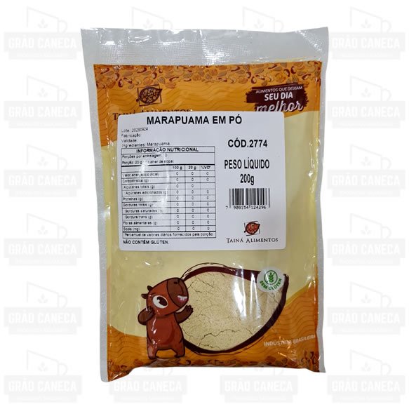 Marapuama em Pó 200g – Tainá Alimentos