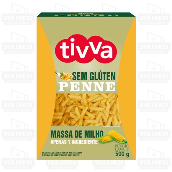 Massa de Milho Tipo Penne Sem Glúten 500g Tivva
