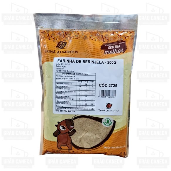 Farinha de Berinjela 200g – Tainá Alimentos